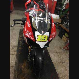 Complete and painted fairings in abs Ducati Panigale V4 for Akrapovic exhaust DUCV4 SB19
