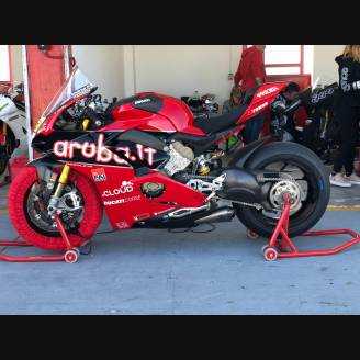 carenado ABS barnizado carrettera Ducati Panigale V4 para escape Akrapovic DUCV4 SB19