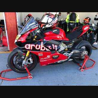 carenado ABS barnizado carrettera Ducati Panigale V4 para escape Akrapovic DUCV4 SB19