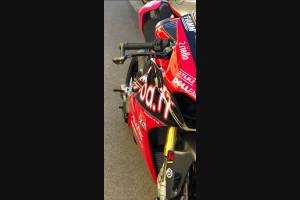 carenado ABS barnizado carrettera Ducati Panigale V4 para escape Akrapovic DUCV4 SB19