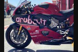 Complete and painted fairings in abs Ducati Panigale V4 for Akrapovic exhaust DUCV4 SB19