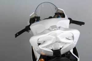 Complete fairings in 5 pieces without front fender Akrapovic silencer Vs2 