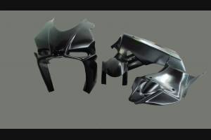 Carénages peinture sans autocollants Matt Black 