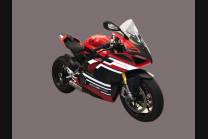 Complete and painted fairings in abs Ducati Panigale V4 for Akrapovic exhaust DUCV4 PTR