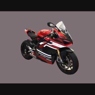 carenado ABS barnizado carrettera Ducati Panigale V4 para escape Akrapovic DUCV4 PTR