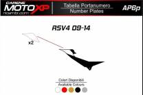 Number plate Aprilia RSV4 2009 - 2014 MXPKAV11972 