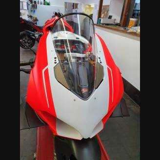 Carene stradali in abs verniciate compatibili con Ducati Panigale V4R per scarico Akrapovic - MXPCAV11937