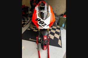 Carene stradali in abs verniciate compatibili con Ducati Panigale V4R per scarico Akrapovic - MXPCAV12079