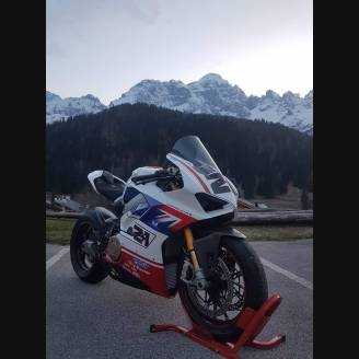 Painted street fairings in abs compatible with Ducati Panigale V4 V4S for Akrapovic exhaust - MXPCAV7414