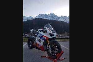 Painted street fairings in abs compatible with Ducati Panigale V4 V4S for Akrapovic exhaust - MXPCAV7414