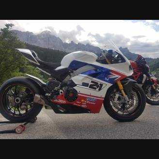 Painted street fairings in abs compatible with Ducati Panigale V4 V4S for Akrapovic exhaust - MXPCAV7414