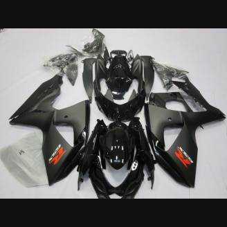 Painted street fairings in abs compatible with Suzuki Gsxr 1000 2009 - 2016 Matt Black - MXPCAV2706