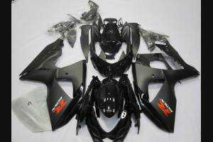 Painted street fairings in abs compatible with Suzuki Gsxr 1000 2009 - 2016 Matt Black - MXPCAV2706