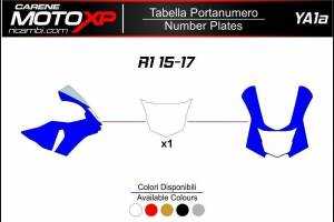 Number plate Yamaha R1 2015 - 2019 MXPKAV12015