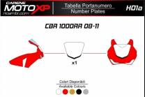 Placa porta número Honda Cbr 1000 RR 2008 - 2011 MXPKAV11982