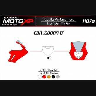 Tabella portanumero Honda Cbr 1000 RR 2017 - 2019 MXPKAV11984