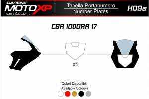 Plaque numero Honda Cbr 1000 RR 2017 - 2019 MXPKAV11984