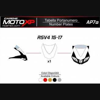 Plaque numero Aprilia RSV4 2015 al 2019 MXPKAV11972