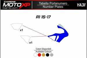 Number plate Yamaha R1 2015 - 2019 MXPKAV12245