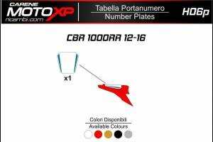Tabella portanumero Honda Cbr 1000 RR 2012 - 2016 MXPKAV12252