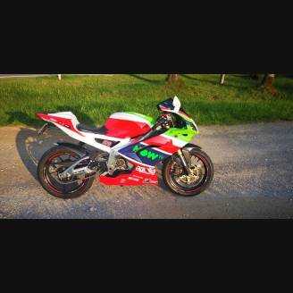 Lackierte Straße Verkleidung auf ABS kompatibel mit Aprilia RS 125 2006 - 2010 - MXPCAV12082