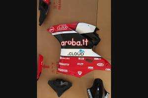 Verkleidungen Racing Ducati 959 1299 Panigale mit Kotflugel mit original Hoecker lackiert Aruba SBK16