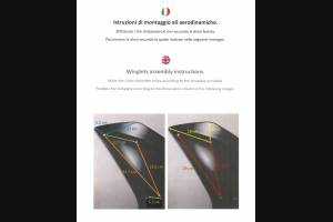 Ducati Schwingen rechts und links auf Carbon für Aprilia RSV4 2015 - 2020 - MXPCAV12469