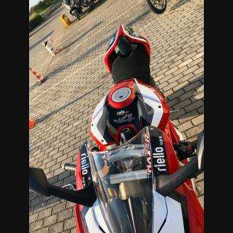 Painted street fairings in abs compatible with Ducati Panigale V4 V4S for Akrapovic exhaust - MXPCAV11947