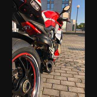 Carenados en abs pintados para la calle compatible con Ducati Panigale V4 V4S para escape Akrapovic - MXPCAV11947