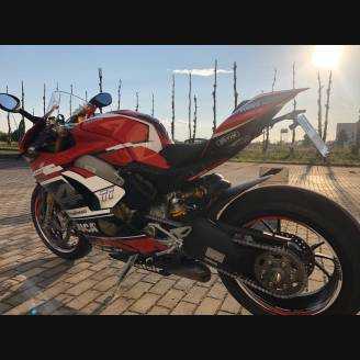 Carenage en abs pour la roue avec peinture compatible avec Ducati Panigale V4 V4S pour Akrapovic Échappement - MXPCAV11947