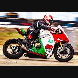 Carenage Racing Peint Ducati Panigale V4 V4S 2018 - 2019 Matt Fluo - MXPCRV11992