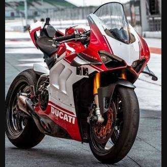 Carene stradali in abs verniciate compatibili con Ducati Panigale V4R per scarico Akrapovic - MXPCAV12701