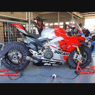 Carenage Racing Peint Ducati Panigale V4 V4S 2020 de Pare-bouee coque Neoprene + crochets rapide - MXPCRV12773