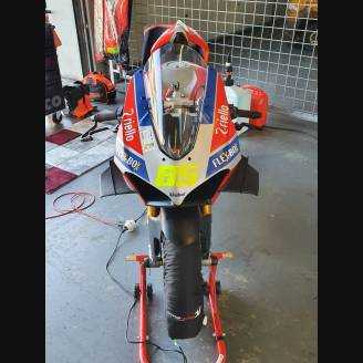 Carenage Racing Peint Ducati Panigale V4 V4S 2020 de Pare-bouee coque Neoprene + crochets rapide - MXPCRV12773