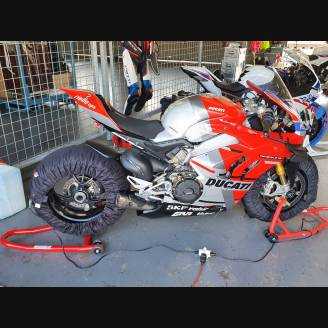 Carenage Racing Peint Ducati Panigale V4 V4S 2020 de Pare-bouee coque Neoprene + crochets rapide - MXPCRV12773