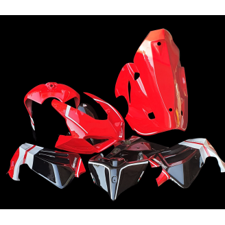 Carenage Racing Peint Ducati Panigale V4 V4S 2020 de Pare-bouee coque Neoprene + crochets rapide - MXPCRV12773