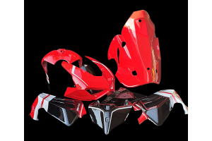 Carene Racing Verniciate Ducati Panigale V4 V4S 2020 + viti, ganci rapidi - MXPCRV12773