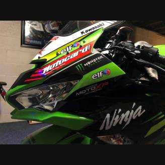 Lackierte Straße Verkleidung auf ABS kompatibel mit Kawasaki ZX6R 2019 - 2020 - MXPCAV12827