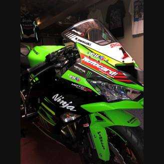 Lackierte Straße Verkleidung auf ABS kompatibel mit Kawasaki ZX6R 2019 - 2020 - MXPCAV12827