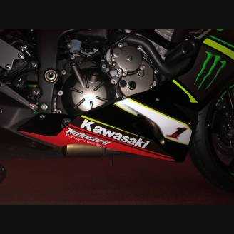 Lackierte Straße Verkleidung auf ABS kompatibel mit Kawasaki ZX6R 2019 - 2020 - MXPCAV12827