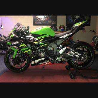 Lackierte Straße Verkleidung auf ABS kompatibel mit Kawasaki ZX6R 2019 - 2020 - MXPCAV12827