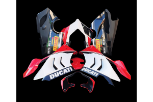 Carenados en abs pintados para la calle con Ducati Panigale V4 V4S para escape Akrapovic 2020 - 2021 - MXPCAV12786