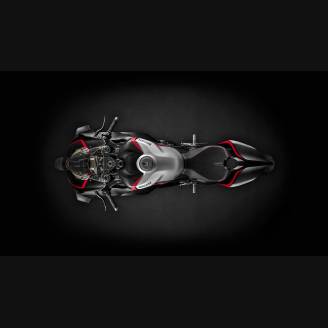 Lackierte Straße Verkleidung auf ABS mit Ducati Panigale V4 V4S fur Akrapovic Auspuff 2020 - 2021 - MXPCAV12832