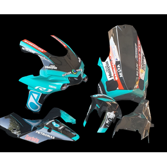 Carene Racing Verniciate Yamaha R1 2015 - 2019 + viti, ganci rapidi -MXPCRV12870