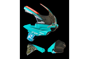 Carene Racing Verniciate Yamaha R1 2015 - 2019 + viti, ganci rapidi -MXPCRV12870