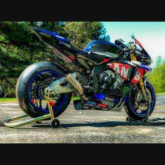 Lackierte Rennverkleidung Yamaha R1 2015 - 2019 + Schrauben, Schnellverschlüsse -MXPCRV12873