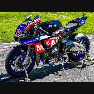 Carene Racing Verniciate Yamaha R1 2015 - 2019 + viti, ganci rapidi -MXPCRV12873