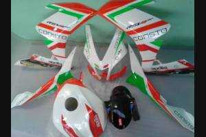 Complete and painted fairings Abs Aprilia RSV4 APR14 FRBL