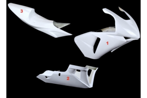 Honda CBR 600 RR 2005 2006 fairings without front fender - MXPCRD502