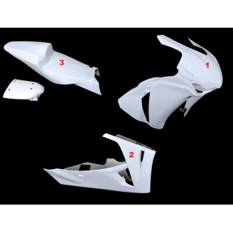 Motoxpricambi Race-Paket fur Honda Cbr 1000RR 2008 - 2011: Verkleidungen + Schnellverschluss + Screws - MXPCRD11582